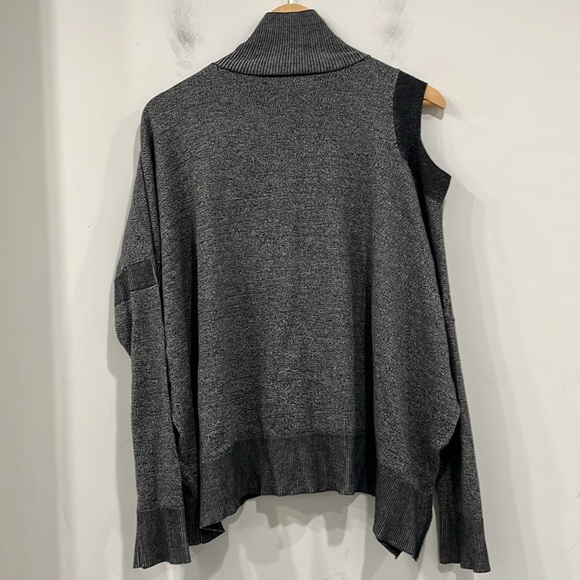 All Saints Cecily Twist Jumper in Heather Black Grey size M - Picture 8 of 12
